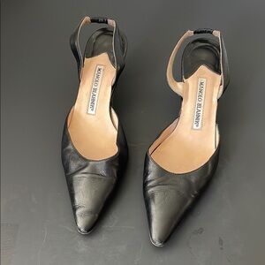 Manolo Blahnik Black Heels with Timeless Elegance